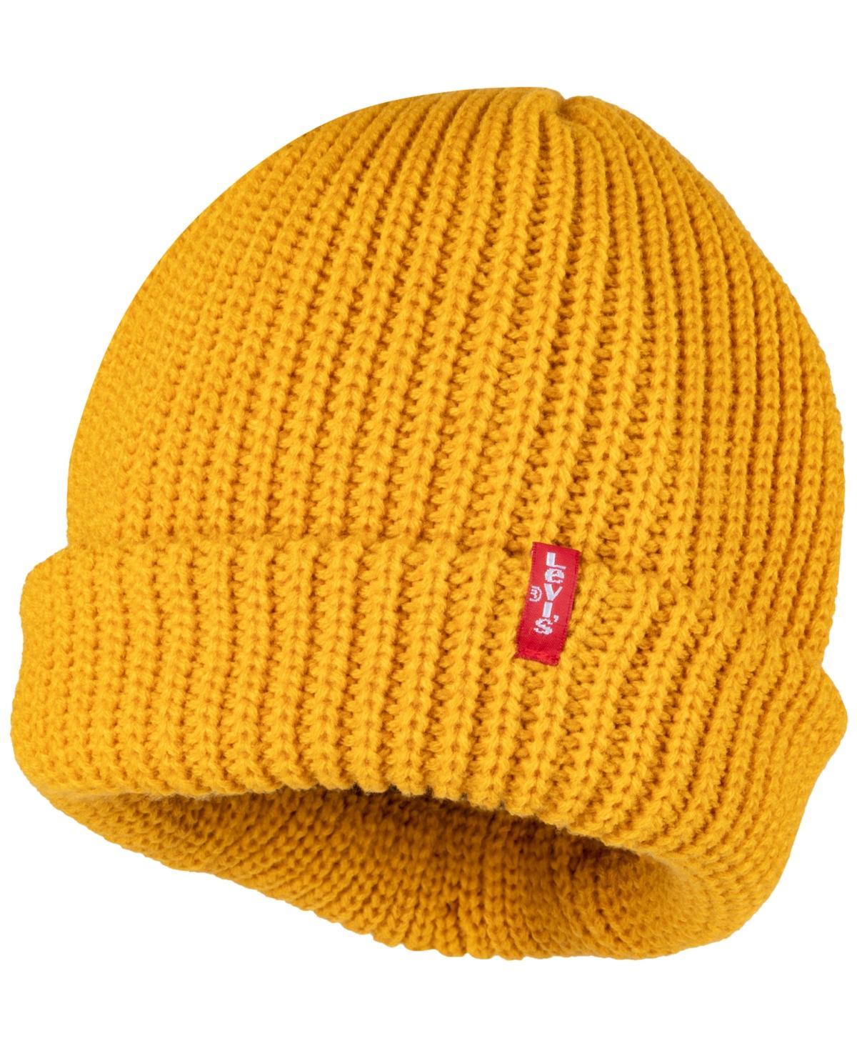 Levis Mens Ribbed-Knit Cropped Beanie Product Image