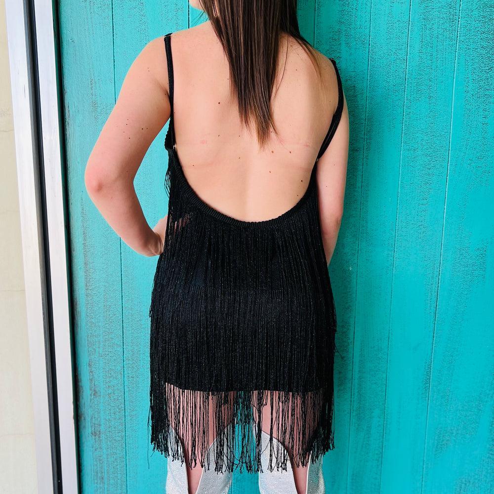 Fringe Tassel Backless Dress* Product Image