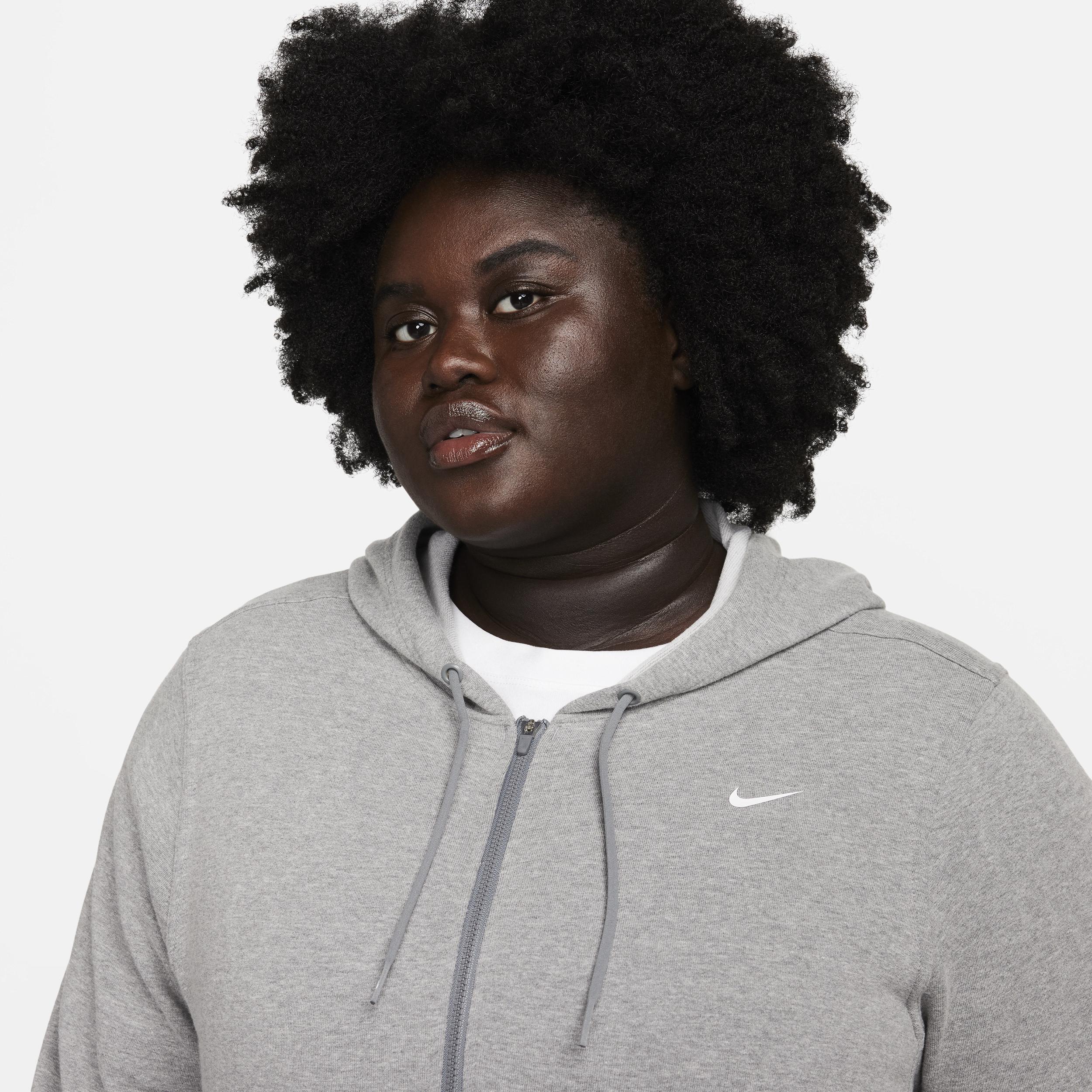 Nike Women's Dri-FIT One Full-Zip French Terry Hoodie (Plus Size) Product Image