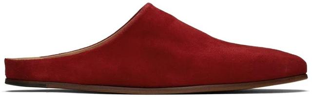 Red Chateau Suede Mules In Suede Red Product Image