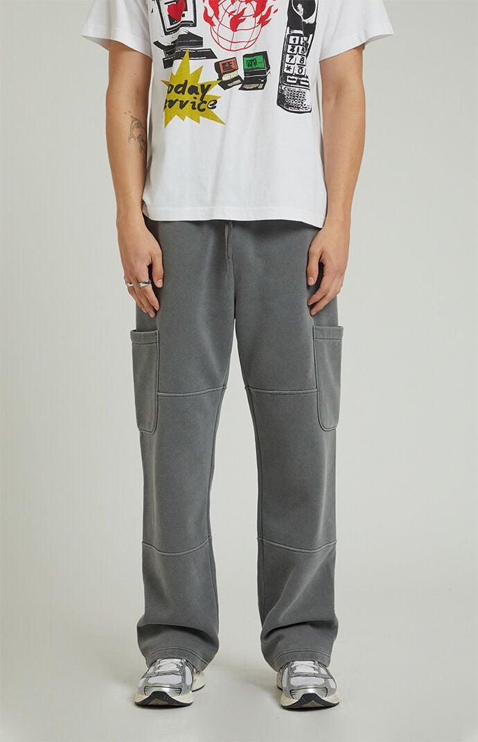 Men's Kyler Fleece Baggy Cargo Sweatpants - Product Image