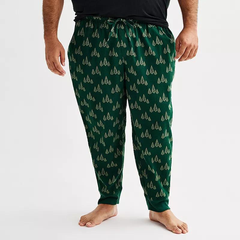 Big & Tall Sonoma Goods For Life Flannel Banded Bottom Pajama Pants, Mens Product Image