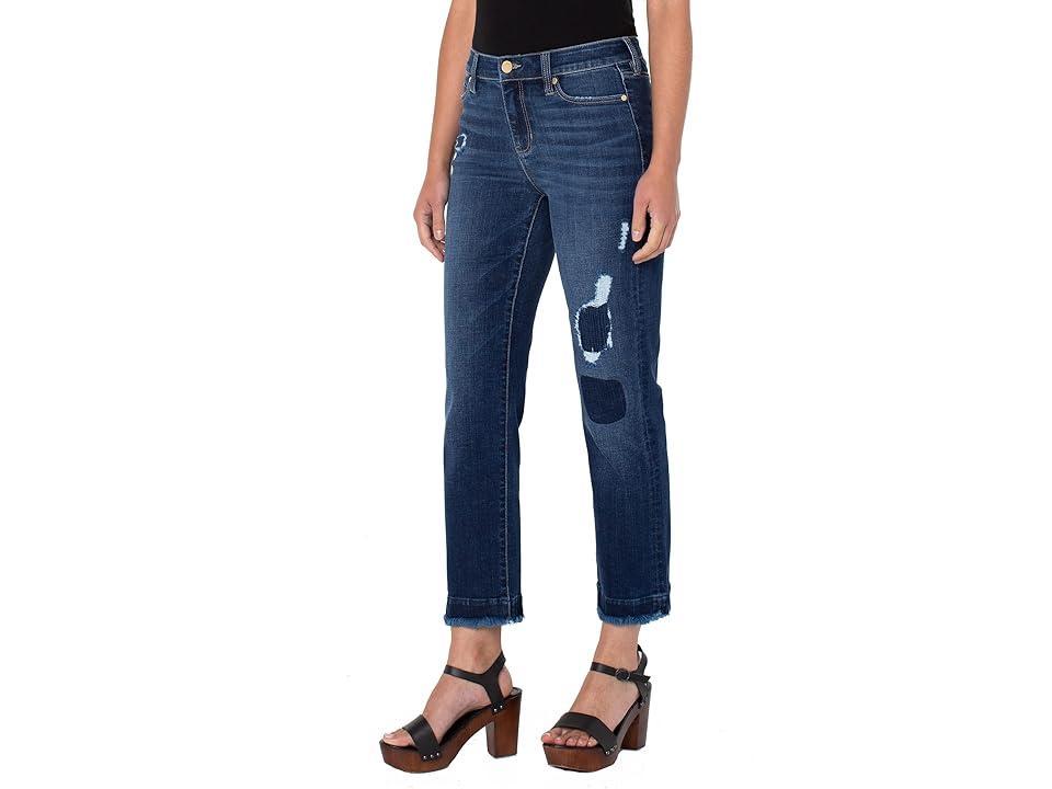 Liverpool Kennedy Crop Straight in Haight (Haight) Women's Jeans Product Image