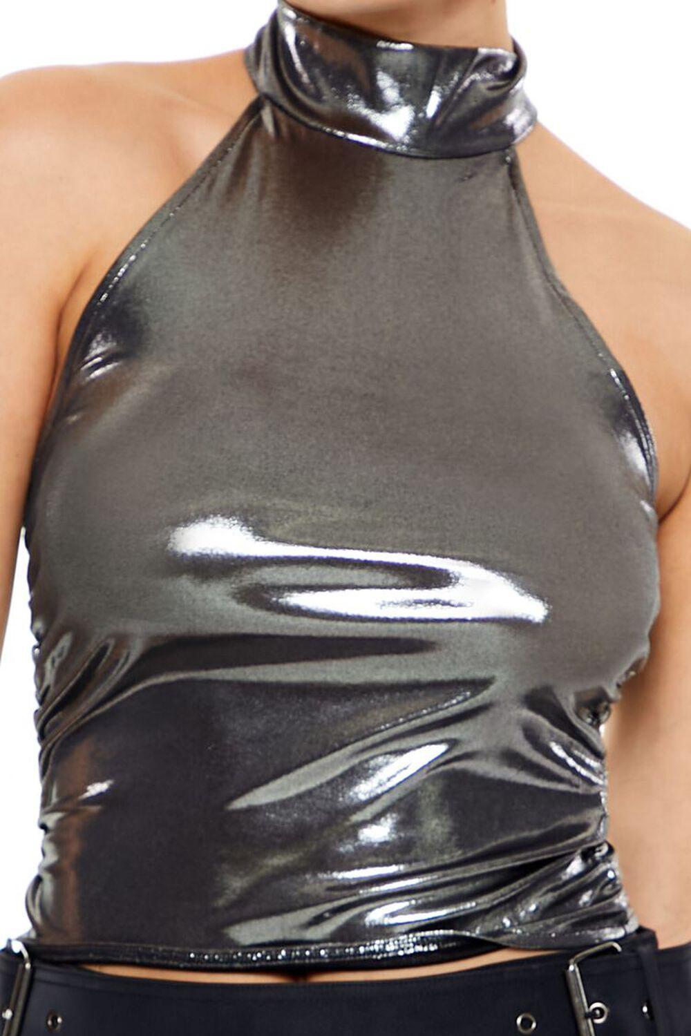 Metallic Halter Top | Forever 21 Product Image