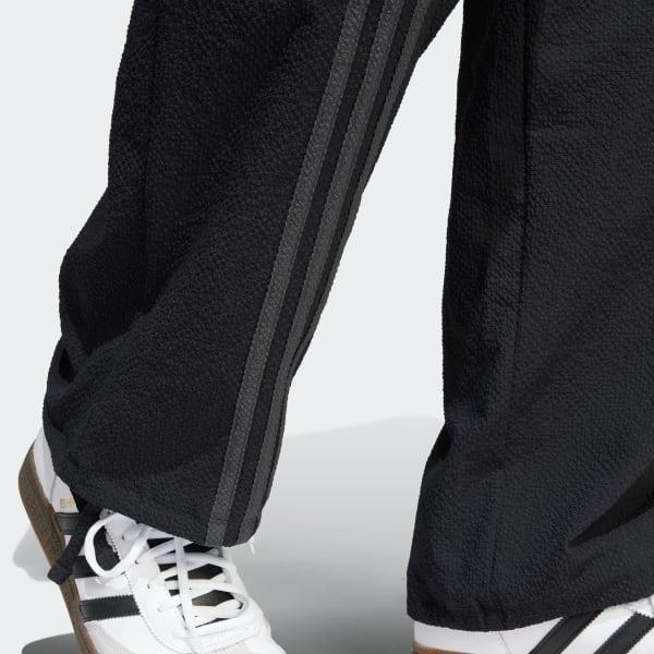 adidas Fashion Seersucker Firebird Track Pants Black M Mens Product Image