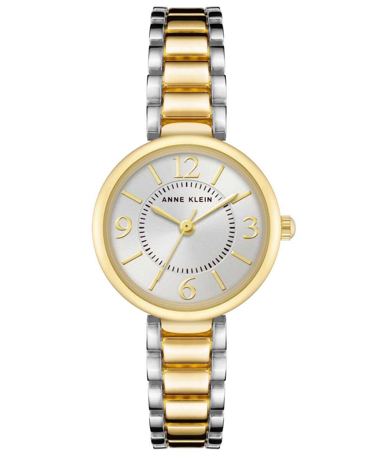 Anne Klein Womens Silver-Tone and Gold-Tone Alloy Bracelet Watch, 30.5mm - Silver-Tone, Gold-Tone Product Image