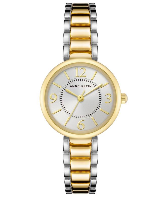 Anne Klein Womens Silver-Tone and Gold-Tone Alloy Bracelet Watch, 30.5mm - Silver-Tone, Gold-Tone Product Image