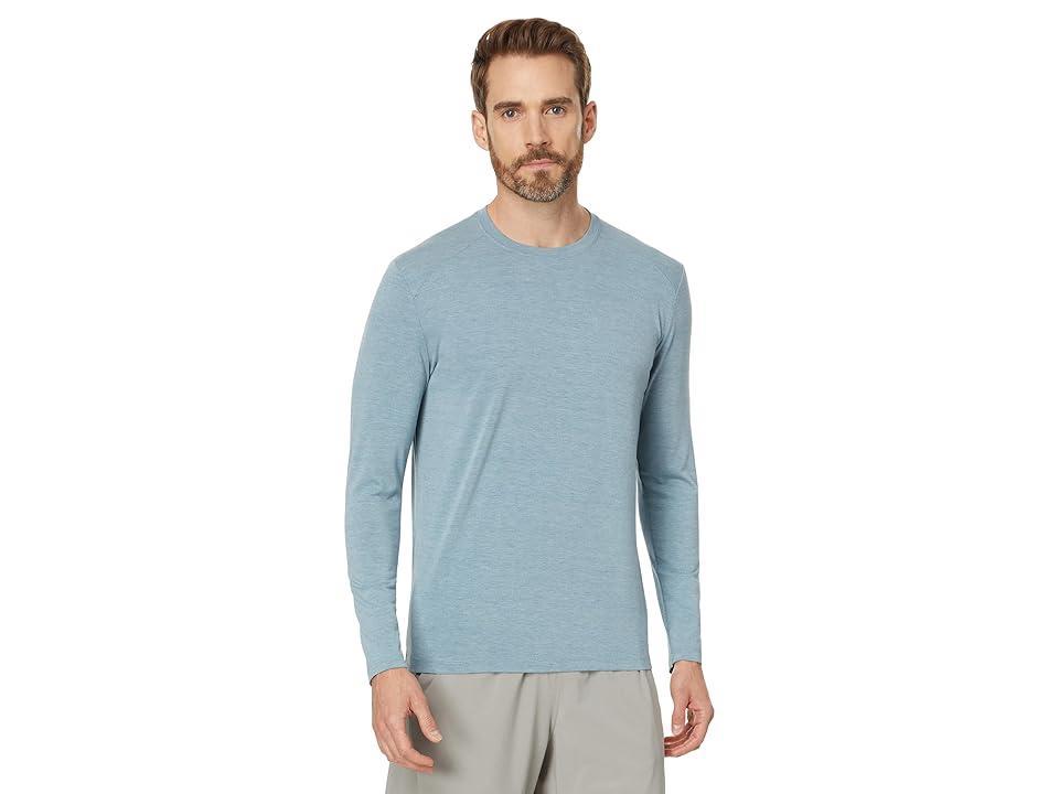 Free Fly Men's Bamboo Shade Ls Top - XL - Heather Slate Blue Product Image