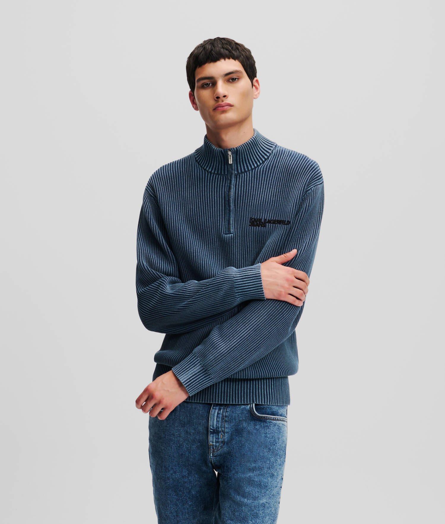 KLJ RELAXED HALF-ZIP SWEATER Product Image