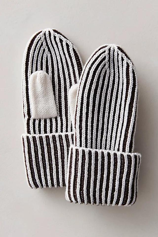 Karmen Stripped Mittens Product Image