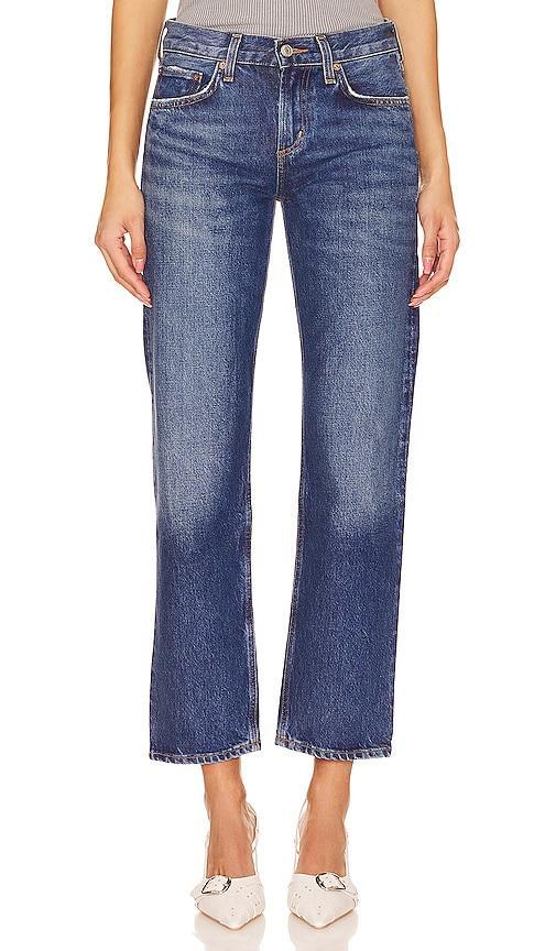 Agolde - Amber Low-Rise Straight-Leg Jeans - Medium WashModa Operandi Product Image