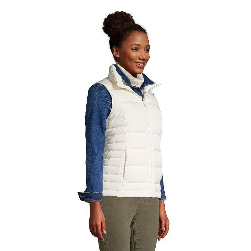 Womens Lands End Down Puffer Vest Product Image