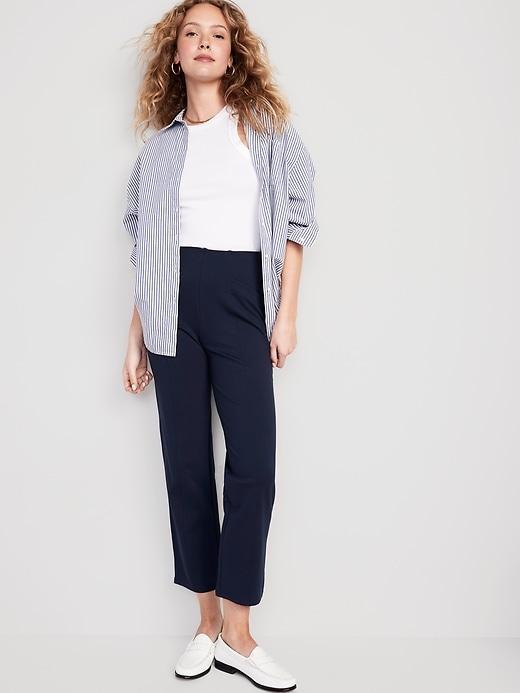 Extra High-Waisted Stevie Straight Pants Product Image