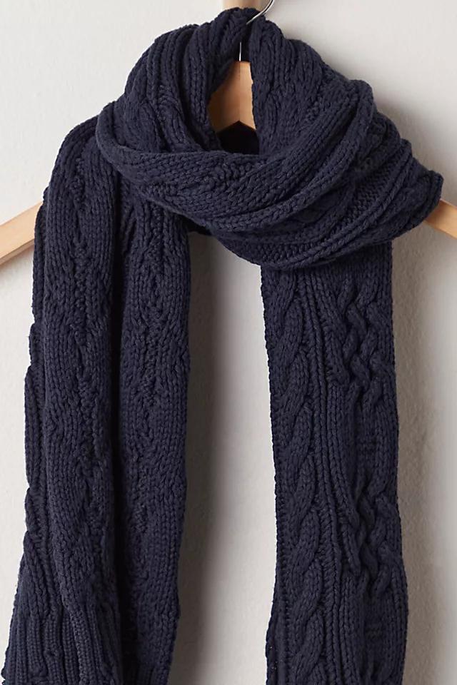 Found Distressed Cable Knit Scarf Product Image