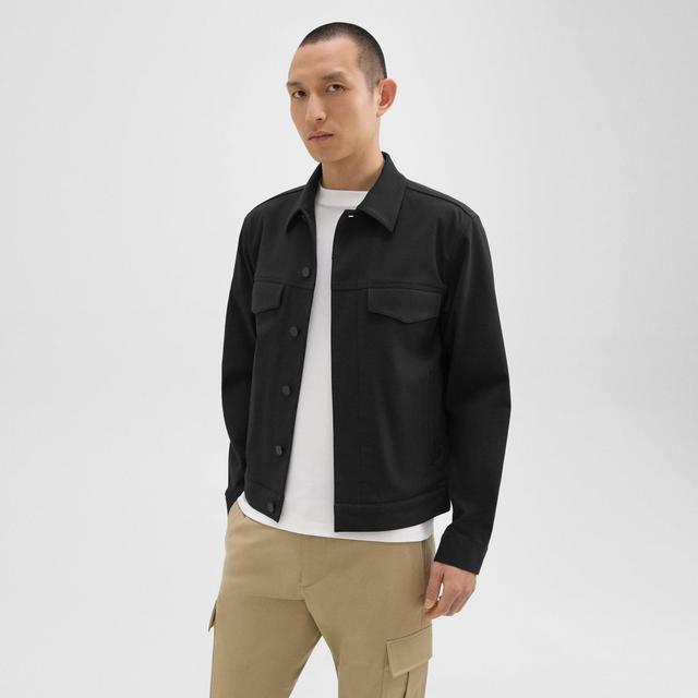 Neoteric Twill River Trucker Jacket | Theory Product Image