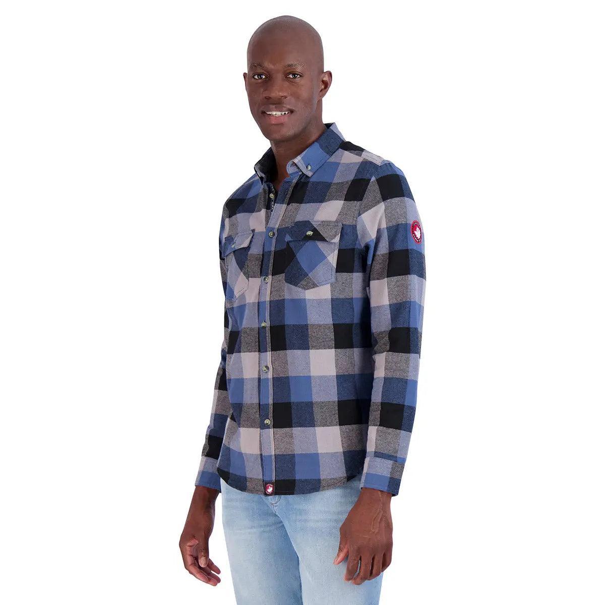 Canada Weather Gear Men's Flannel With Chambray Lined Collar Product Image