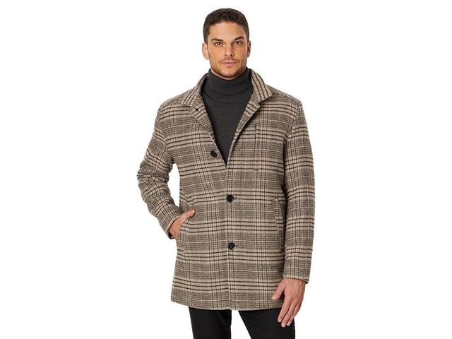 Johnston & Murphy Upton Car Coat Plaid) Men's Coat Product Image