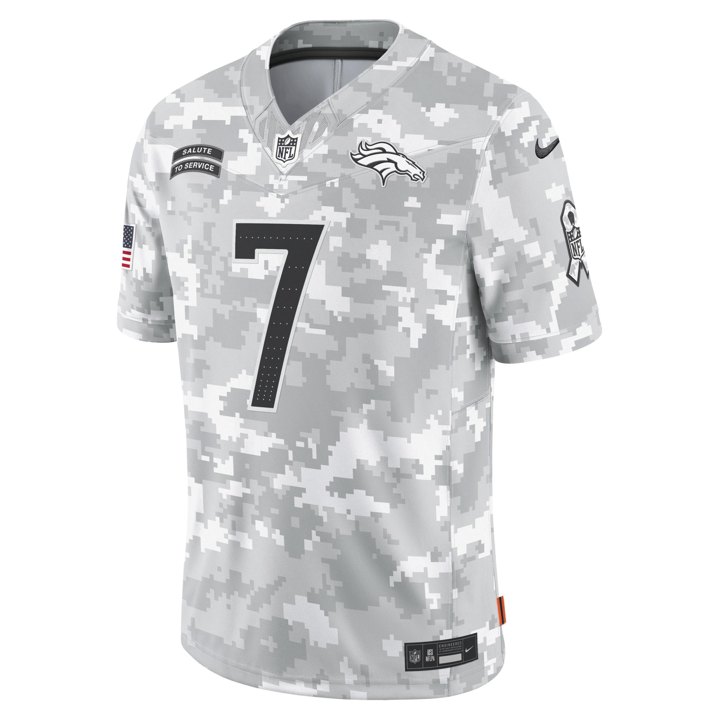 John Elway Denver Broncos Salute to Service Nike Men's Dri-FIT NFL Limited Jersey Product Image