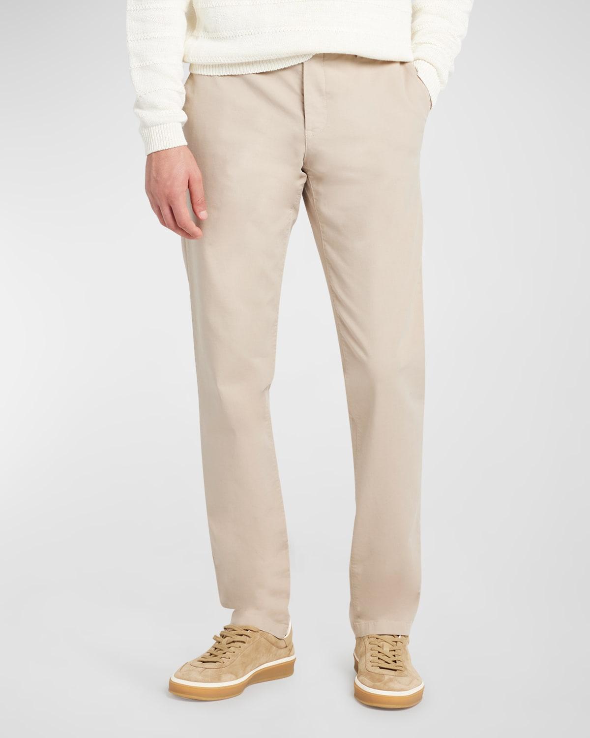 Mens Slim Sport Cotton Dyed Trousers Product Image