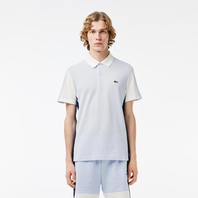 Cotton Piqué Colourblock Polo Shirt Product Image