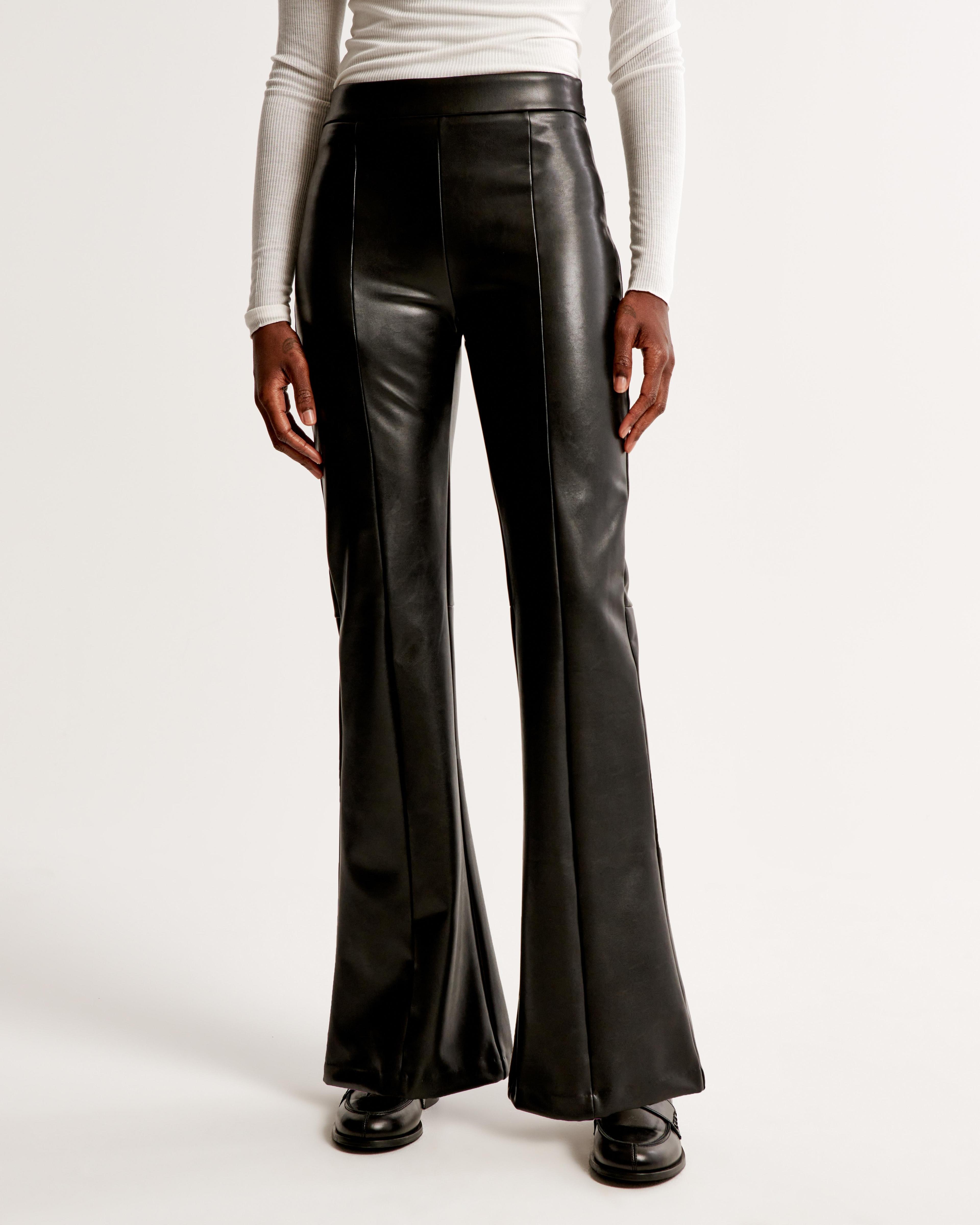 Vegan Leather Flare Pant Product Image