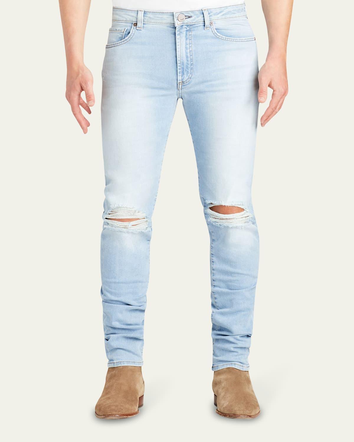 Mens Greyson Knee-Rip Skinny Jeans Product Image