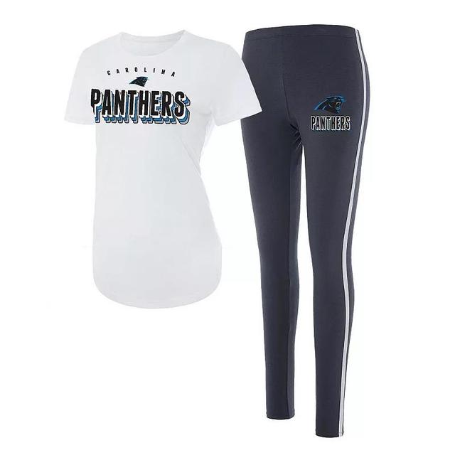 Womens Concepts Sport /Charcoal Carolina Panthers Sonata T-Shirt & Leggings Set Product Image