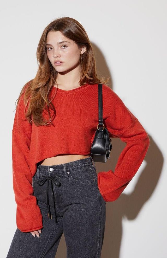 Women's Effie Boxy Cropped Sweater Product Image