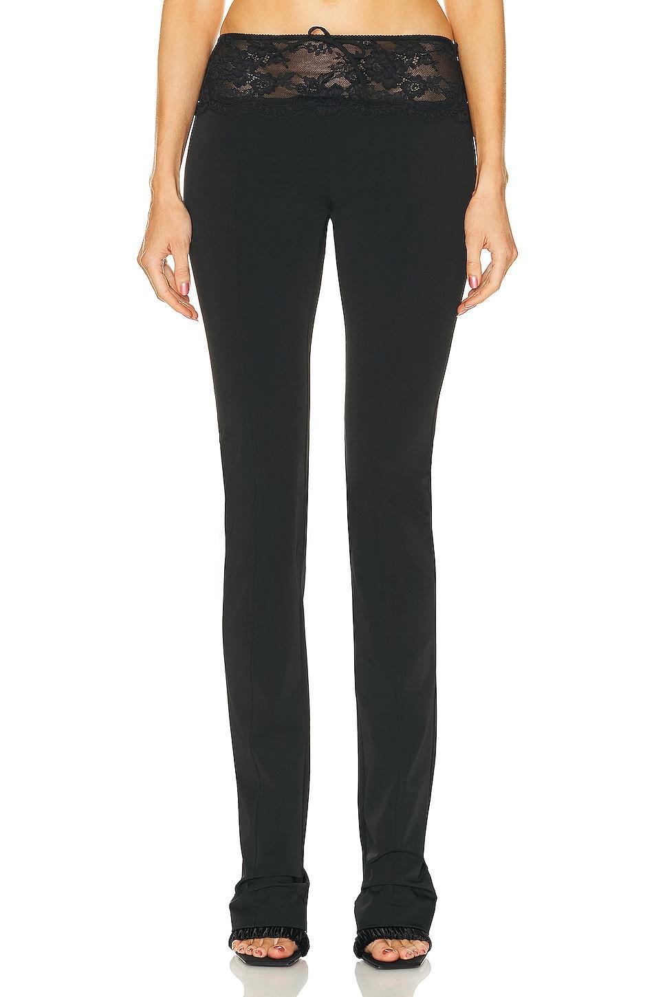 Blumarine Straight Leg Pant Black. (also in 36, 42). Product Image