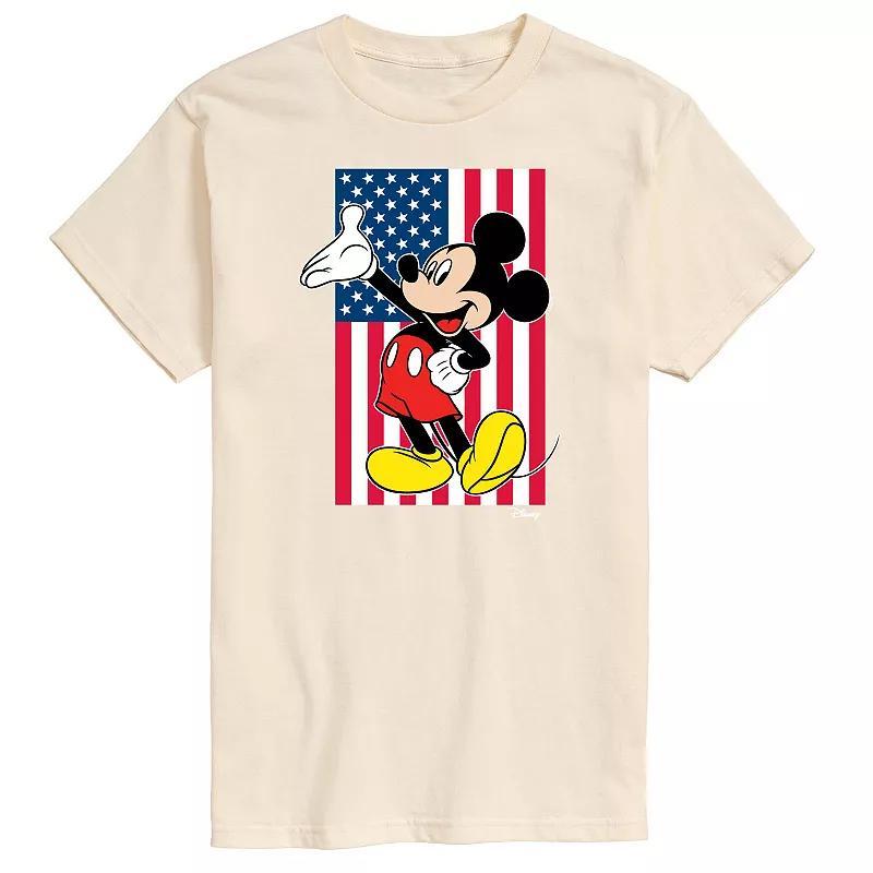 Disneys Mickey Mouse Mens Flag Graphic Tee Product Image