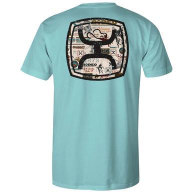 Hooey® Men's S/S Turquoise Zenith Logo T-Shirt Product Image