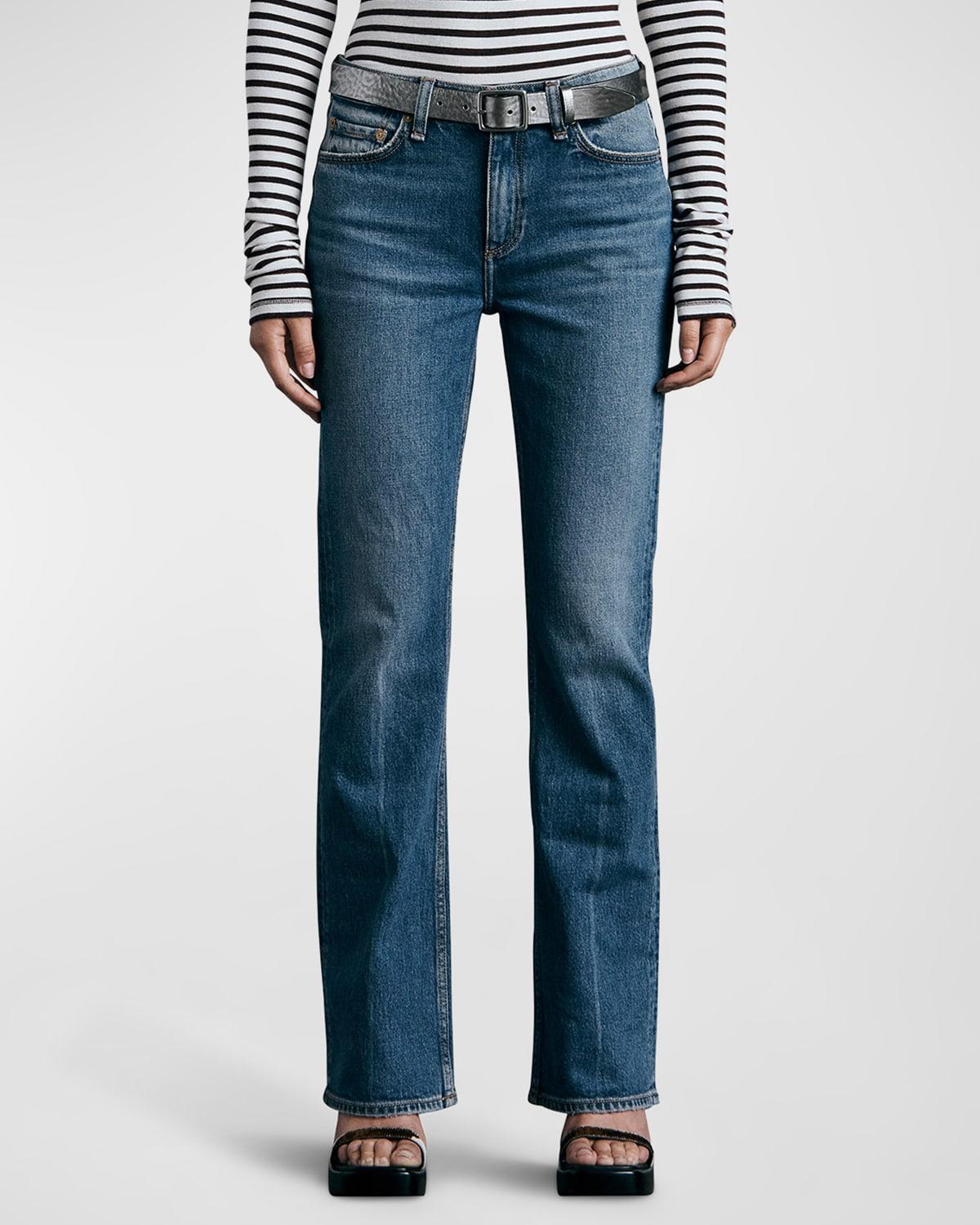 Womens Peyton Bootcut Mid-Rise Jeans Product Image