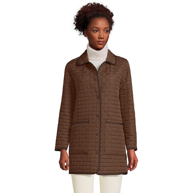 Womens Lands End Insulated Primaloft Reversible Coat Oxford Product Image