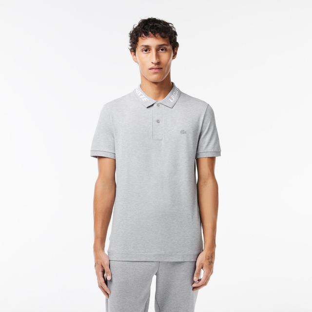 Men's Lacoste Branded Slim Fit Stretch Piqué Polo Product Image