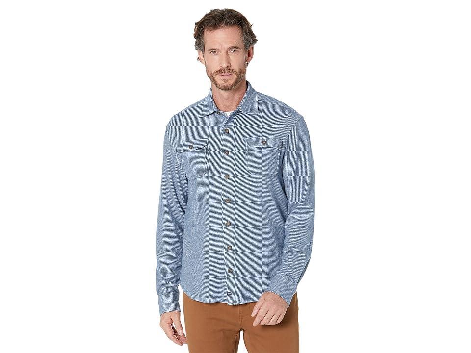 johnnie-O Carl Flanel Shirt Jacket (Wake) Men's Clothing Product Image