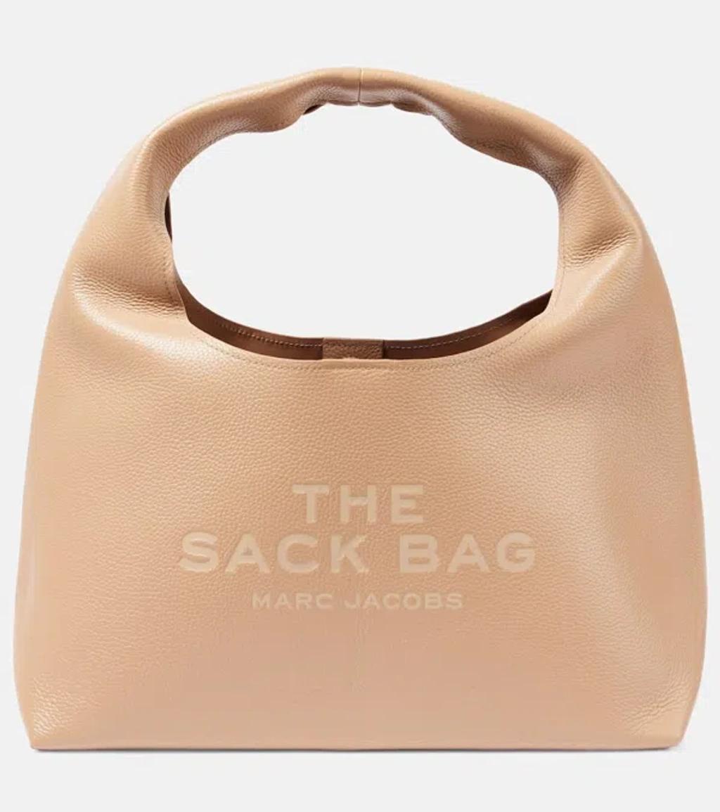 MARC JACOBS The Sack Leather Tote Bag In Brown product image