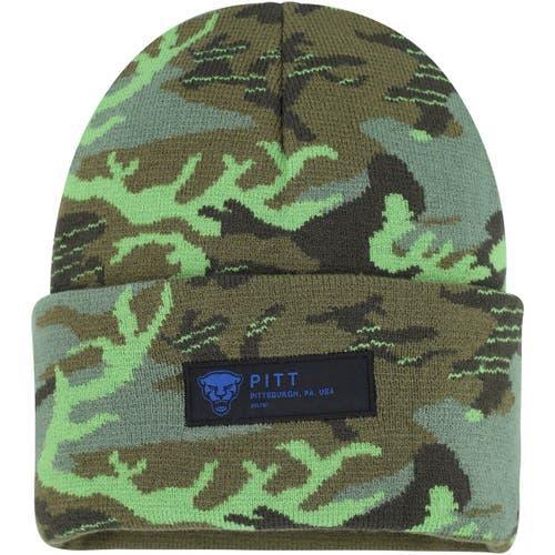 Mens Nike Camo Pitt Panthers Veterans Day Cuffed Knit Hat Product Image