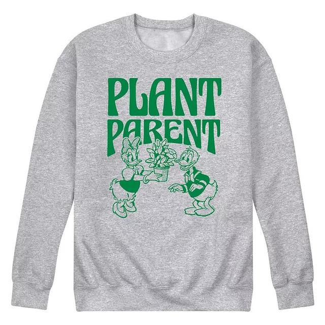 Disneys Mickey Mouse & Friends Daisy and Donald Duck Mens Plant Parent Fleece Sweatshirt Product Image