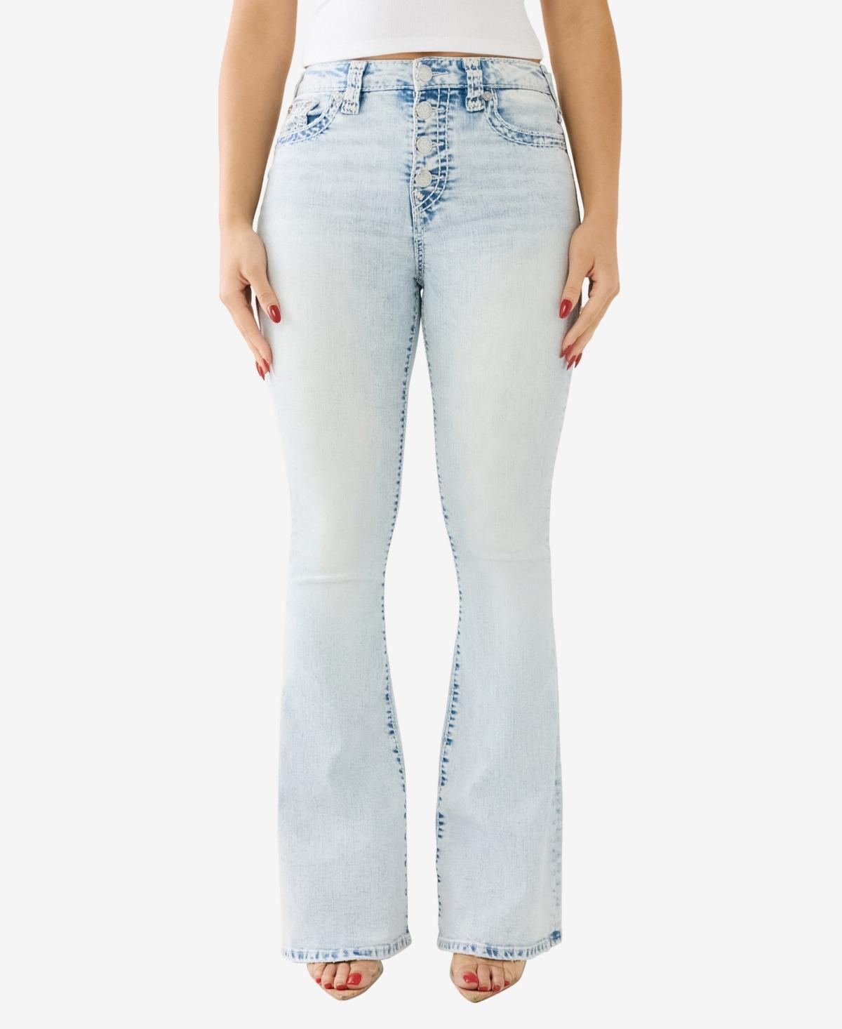 True Religion Womens Charlie No Flap Super T Flare Jeans Product Image