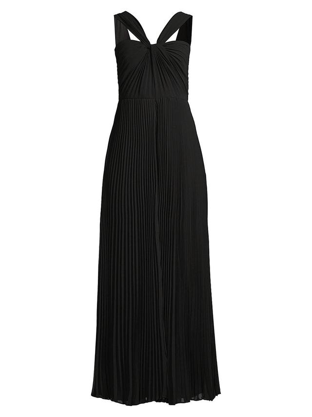 Womens Tina Pleated Twisted Jumpsuit Product Image