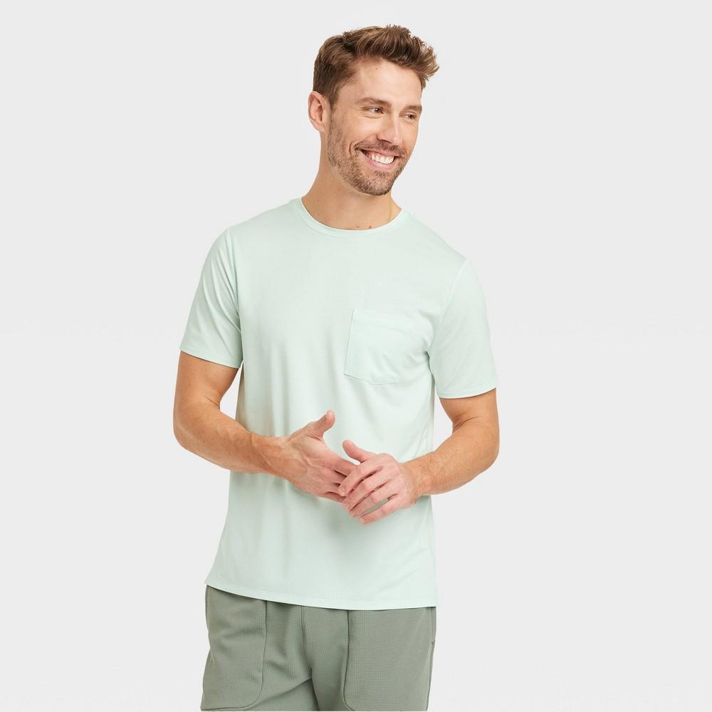 Mens Ventilated Pocket T-Shirt - All In Motion Harmony Blue XXL Product Image