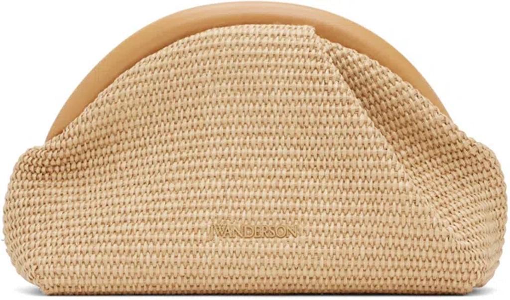 JW ANDERSON Bumper Clutch - Raffia Mini Bag In Natural Product Image