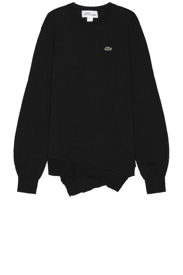 COMME des GARCONS SHIRT X Lacoste Sweater in Black Product Image