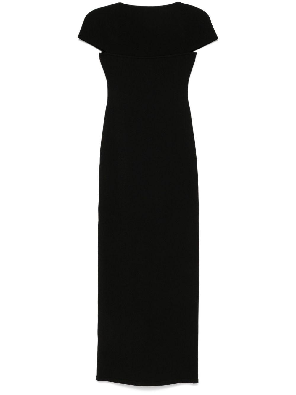 KHAITE Basile Maxi Dress In Black Product Image