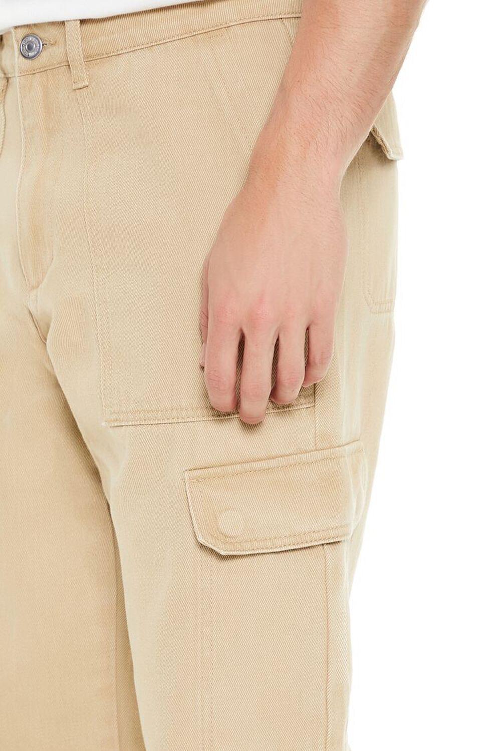 Mid-Rise Straight Cargo Pants | Forever 21 Product Image