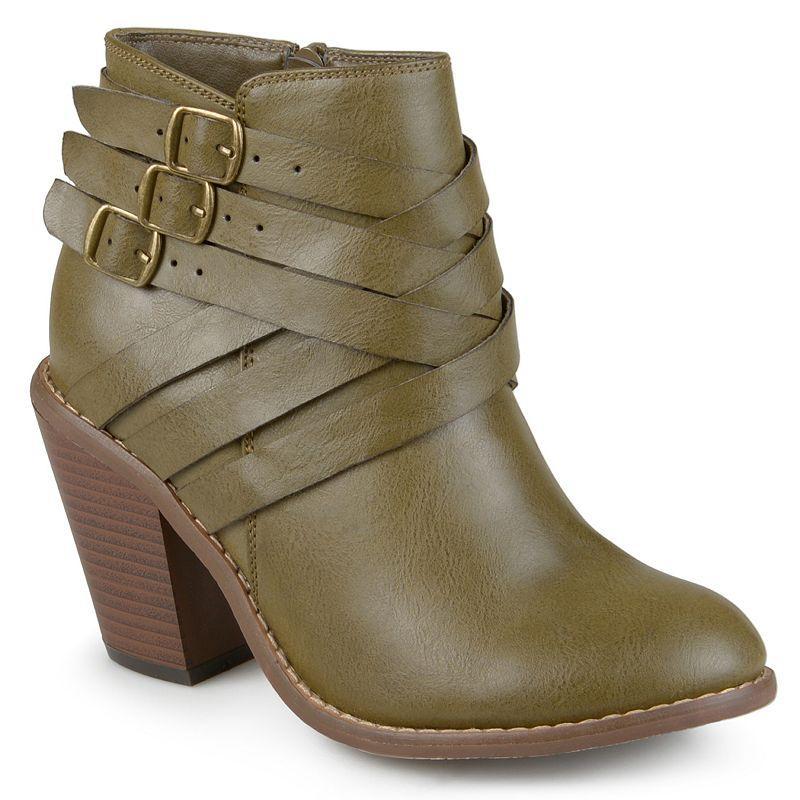 Journee Collection Wide Width Strap Wide Bootie | Womens | | | Boots | Bootie Product Image