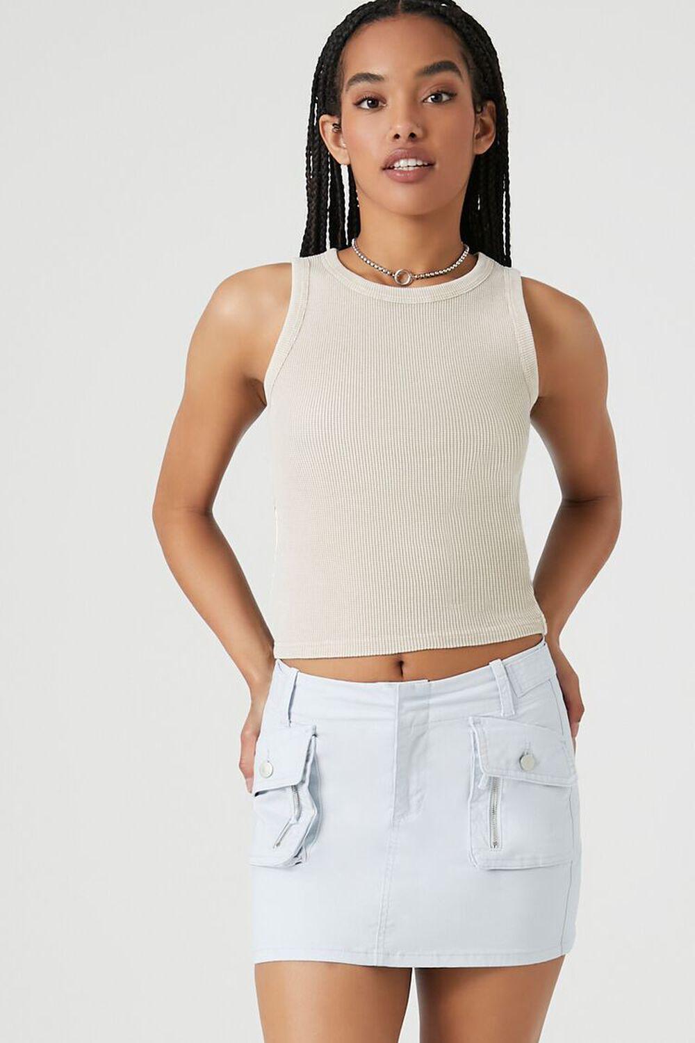 Twill Cargo Mini Skirt | Forever 21 Product Image