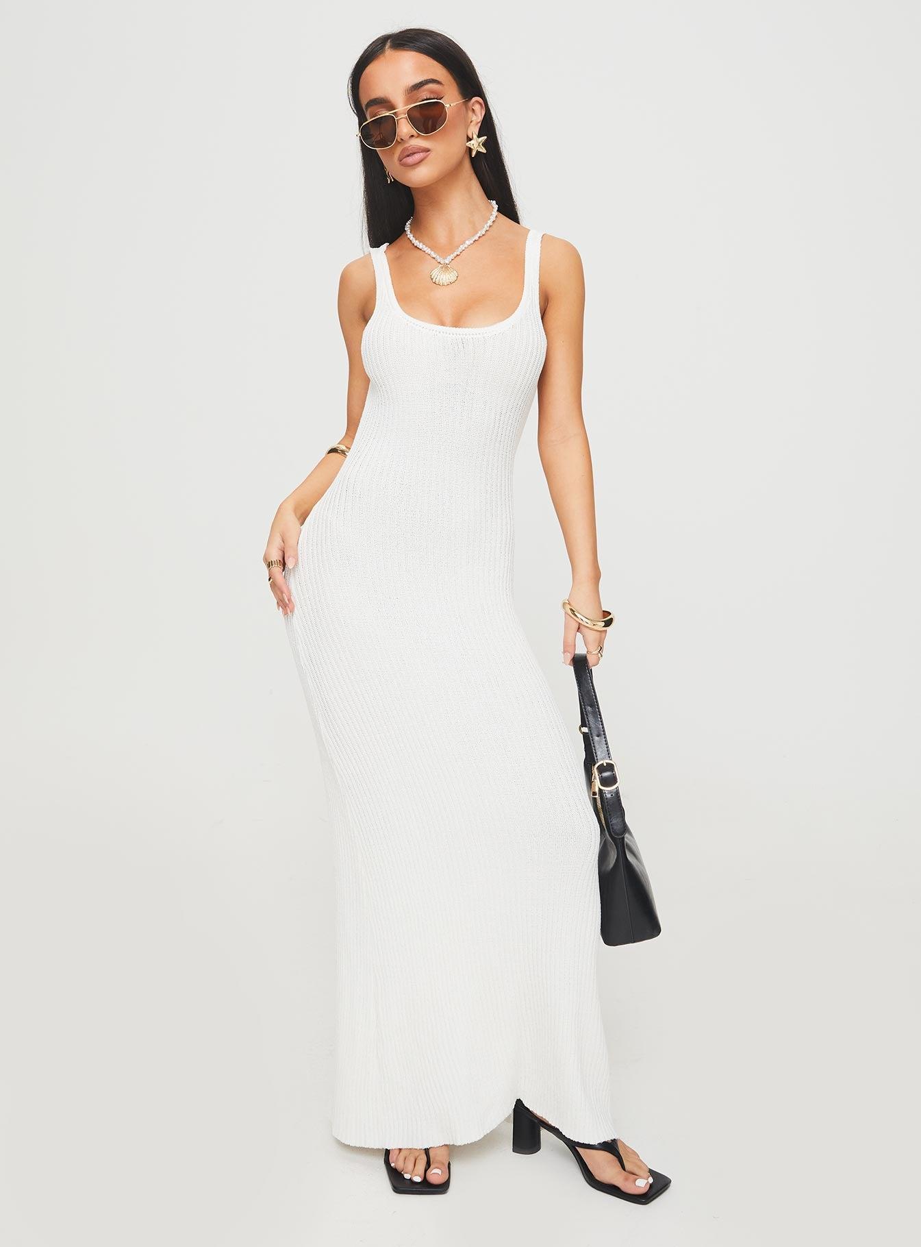 Spirited Maxi Dress White Product Image