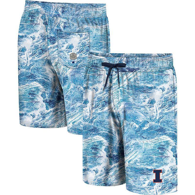 Mens Colosseum Blue Navy Midshipmen Realtree Aspect Ohana Swim Shorts Product Image