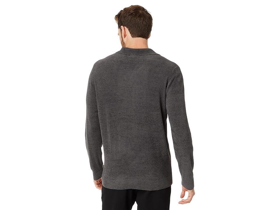 Barefoot Dreams CozyChic Ultra Lite(r) Ribbed Collar Pullover (Carbon) Men's Clothing Product Image